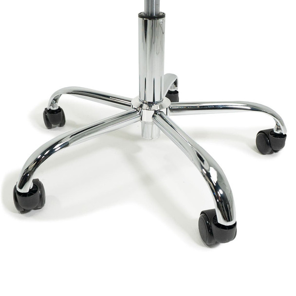 Earthlite Pneumatic Rolling Massage Stool - Air-Lift Rolling Stool with Optional Backrest, Three Heights