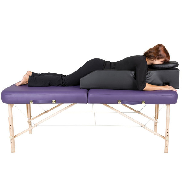 Earthlite Pregnancy and Prone Cushion with Headrest - Full-Body Pregnancy Support Cushion in Two Colors