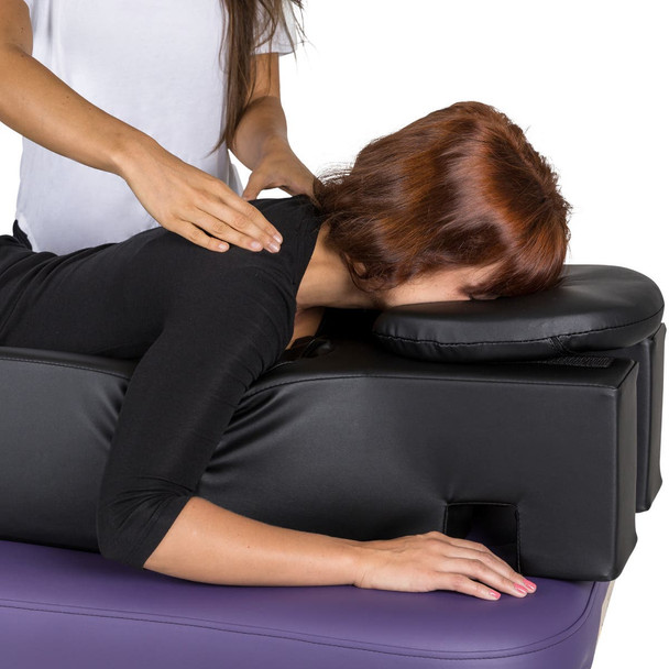 Earthlite Pregnancy and Prone Cushion with Headrest - Full-Body Pregnancy Support Cushion in Two Colors