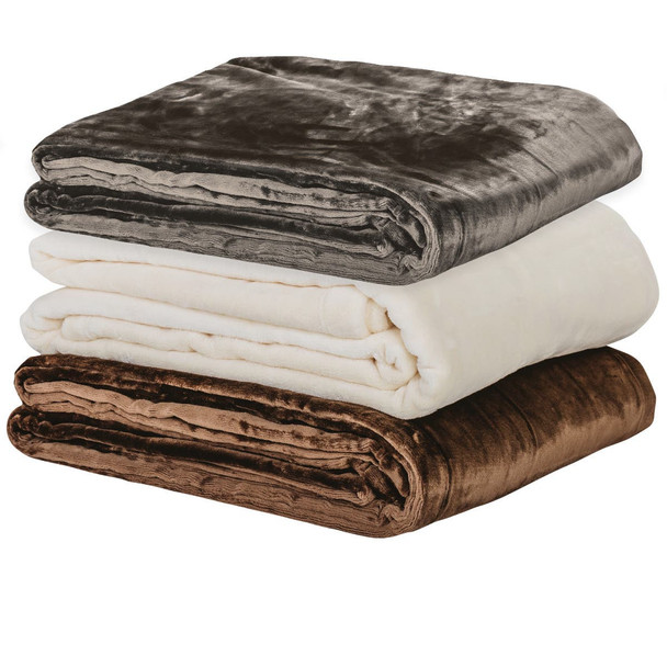 Earthlite Premium Microfiber Fleece Blanket - All-Season Polyester Fleece Treatment Blanket in Two Colors