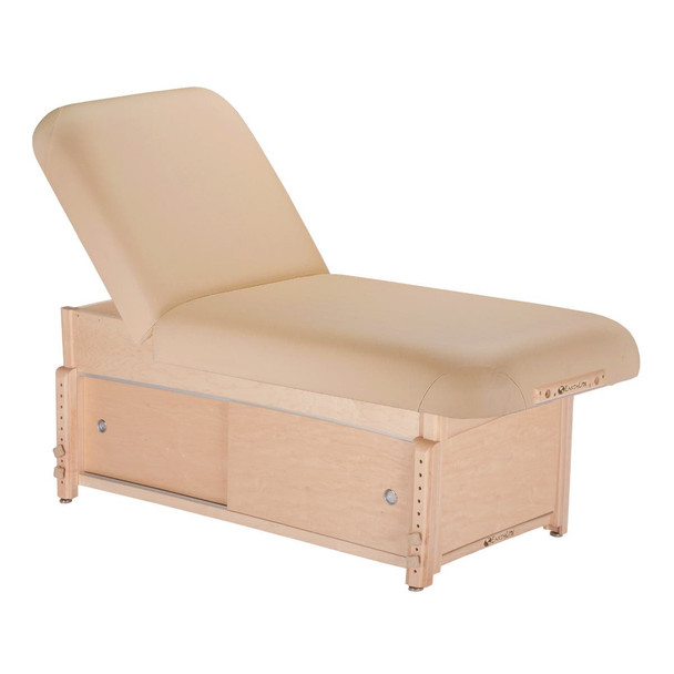 Earthlite Sedona Stationary Spa and Massage Table - Hard Maple Stationary Table with Cabinet or Shelf Base