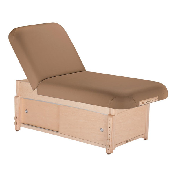 Earthlite Sedona Stationary Spa and Massage Table - Hard Maple Stationary Table with Cabinet or Shelf Base