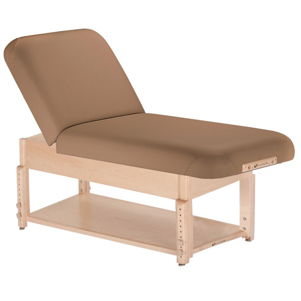 Earthlite Sedona Stationary Spa and Massage Table - Hard Maple Stationary Table with Cabinet or Shelf Base