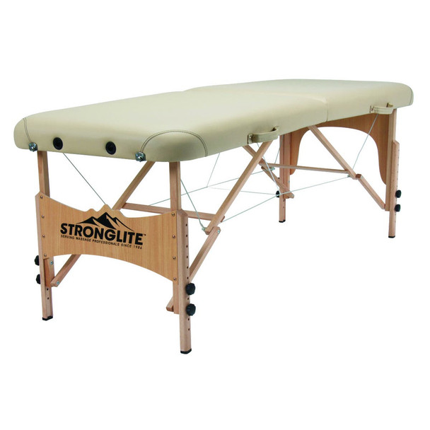 Stronglite Shasta Portable Massage Table Package by Earthlite - Beech Hardwood Table with Face Cradle