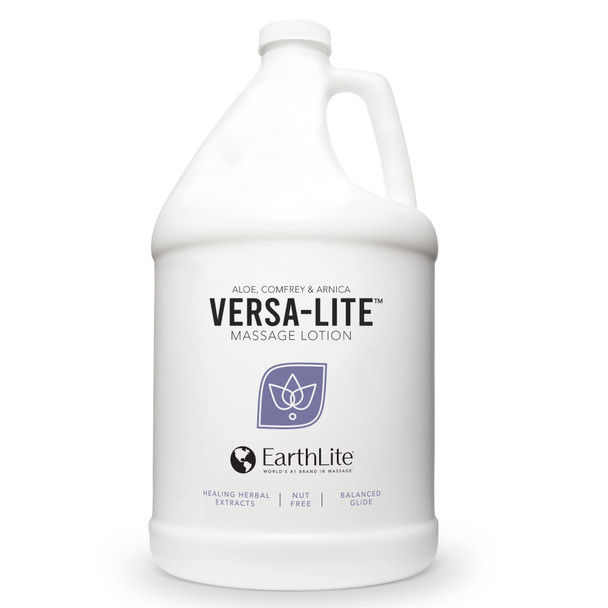 Earthlite Versa-Lite Unscented Massage Lotion - Light Non-Greasy Lotion in 8 Ounce and One Gallon Bottles