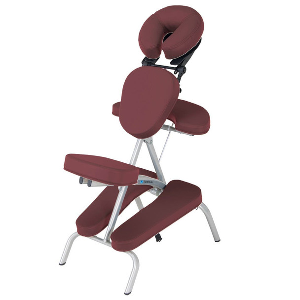 Earthlite Vortex Portable Massage Chair Package - Lightweight Oval-Tube Aluminum Chair with Carry Case
