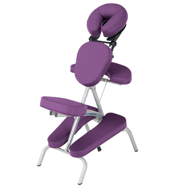 Earthlite Vortex Portable Massage Chair Package - Lightweight Oval-Tube Aluminum Chair with Carry Case