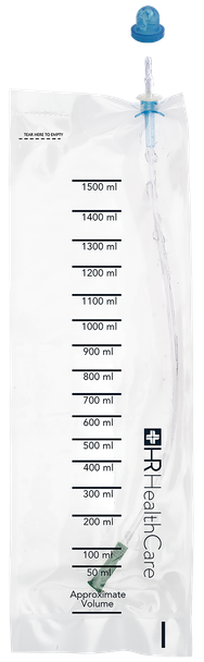 HR Healthcare MTG Jiffy Cath Closed System Intermittent Catheters - No-Touch Catheters, 1500 ml Bags
