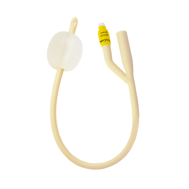 HR Healthcare TruCath Silicone-Elastomer Coated Latex Foley Catheters - 2-Way and 3-Way Catheter Options