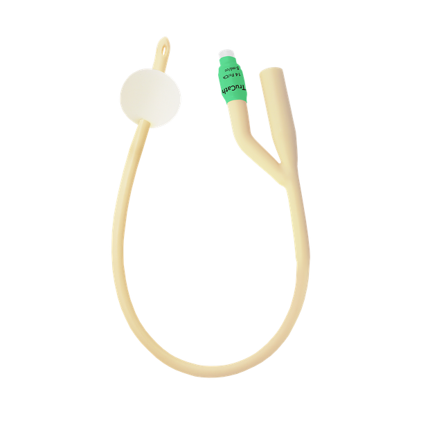 HR Healthcare TruCath Silicone-Elastomer Coated Latex Foley Catheters - 2-Way and 3-Way Catheter Options