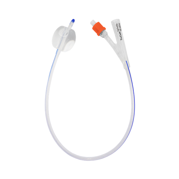 HR Healthcare TruCath 100% Silicone Foley Catheters - 2-Way and 3-Way Catheters, 10 and 30 ml Balloons