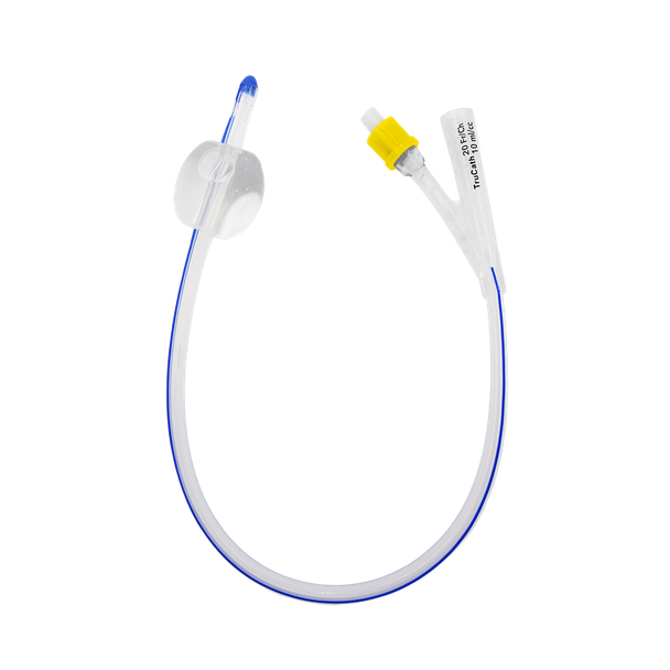 HR Healthcare TruCath 100% Silicone Foley Catheters - 2-Way and 3-Way Catheters, 10 and 30 ml Balloons