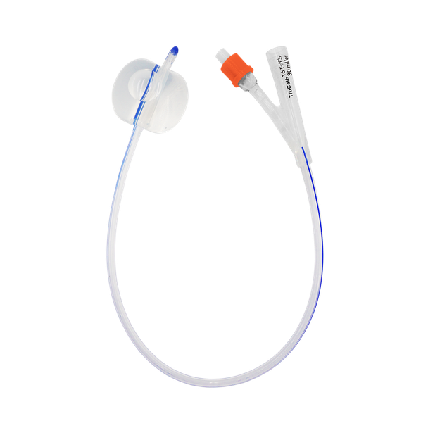 HR Healthcare TruCath 100% Silicone Foley Catheters - 2-Way and 3-Way Catheters, 10 and 30 ml Balloons