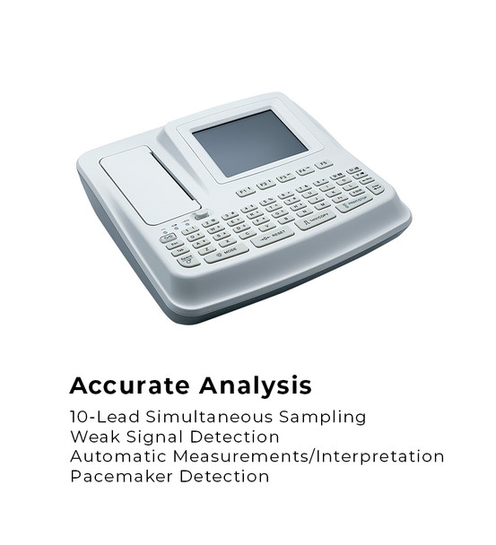 Edan SE-601C Electrocardiograph – Alphanumeric Keyboard, Professional Diagnostic Equipment