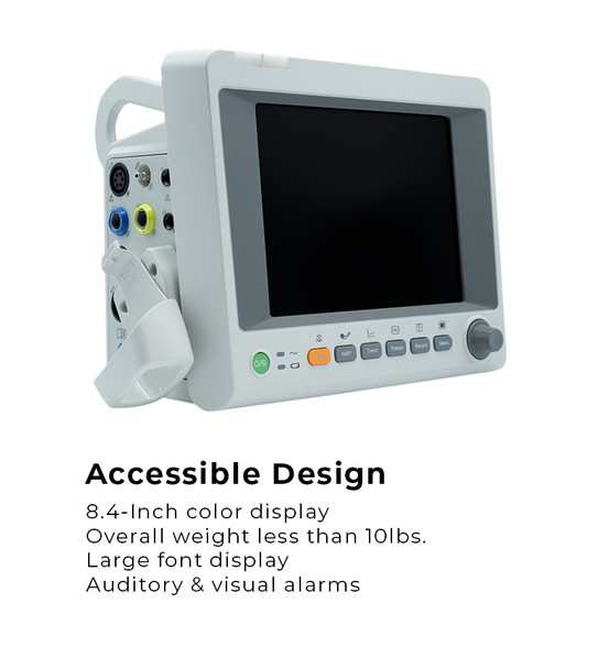 Edan iM50 Patient Monitor – EDAN SpO2. Open CO2 and IBP ports (DROP SHIP ONLY), Touch Screen Dual IBP Slots