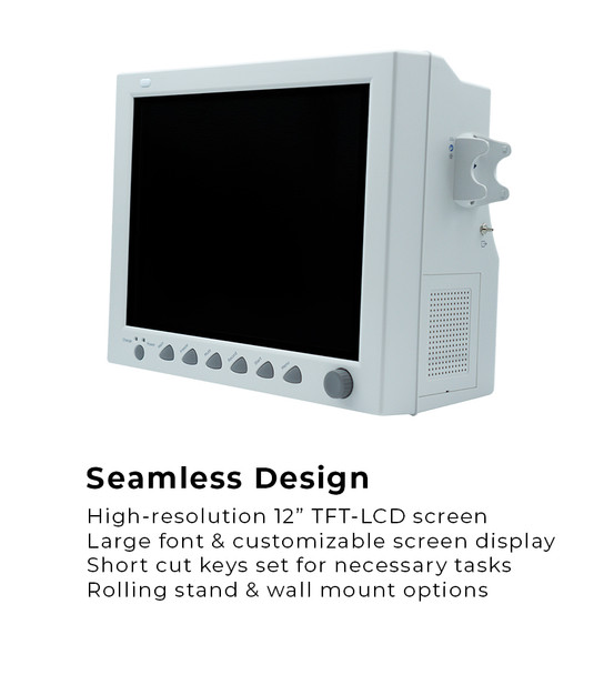 Edan iM8 Patient Monitor – EdanUSA iM8 Exclusive 12" Patient Monitor, Standard configuration (ECG