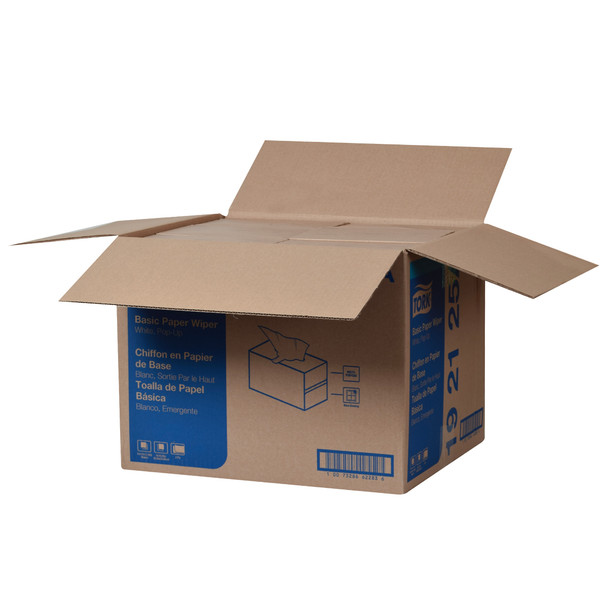 Tork Basic Paper Wiper White - 18 Boxes per Case, 110 Sheets per Box, Universal Quality, 2-Ply