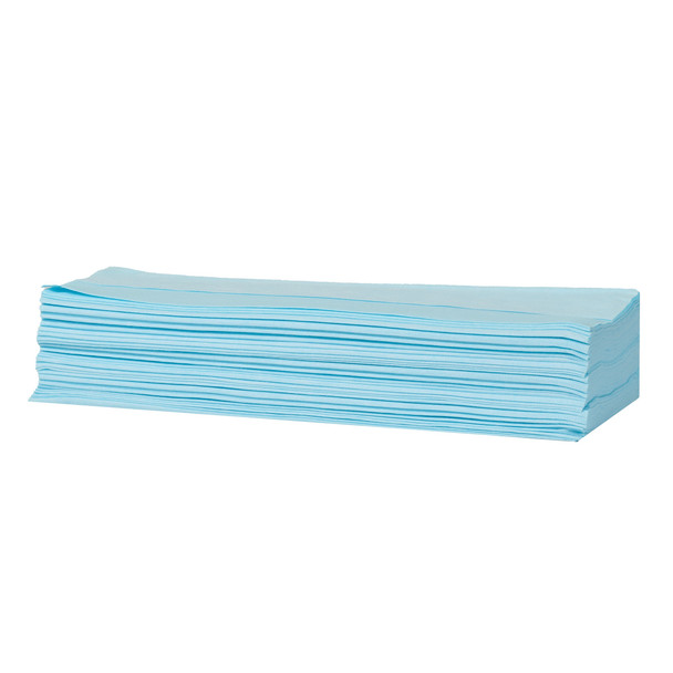 Tork Low-Lint Disposable Cleaning Cloth Turquoise W4 - 4 Boxes per Case, 120 Sheets per Box