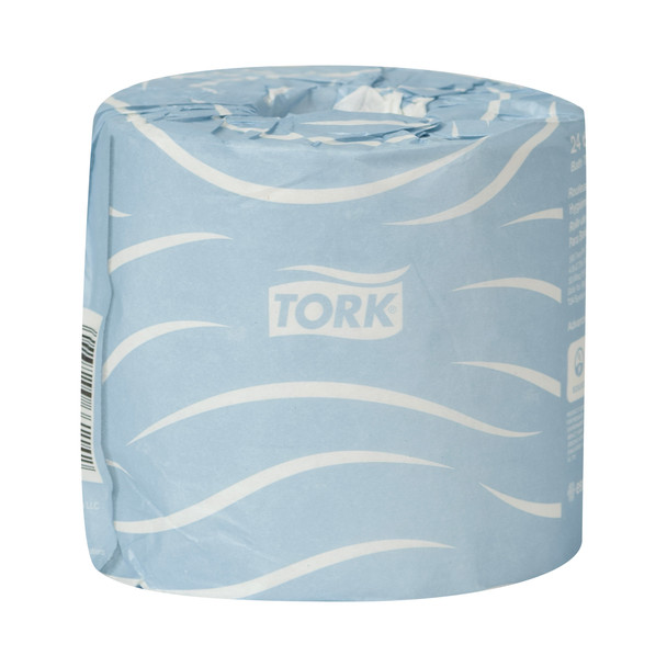 Tork Advanced Bath Tissue Roll, 2-Ply - 80 Rolls per Case, 500 Sheets per Roll, Advanced Quality