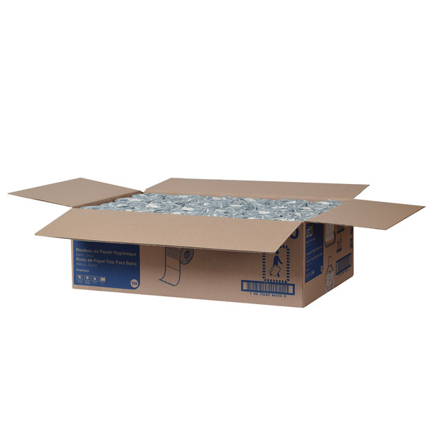 Tork Premium Bath Tissue Roll, 2-Ply - 48 Rolls per Case, 450 Sheets per Roll, Premium Quality