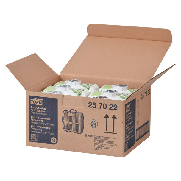 Tork Constant Air Freshener Refill, Odor Neutralizer A3 - 6 per Case, Premium Quality, White