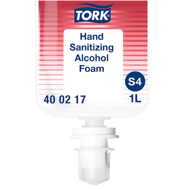 Tork Hand Sanitizing Alcohol Foam - 6 per Case, Soap and Sanitizer System, Premium Quality