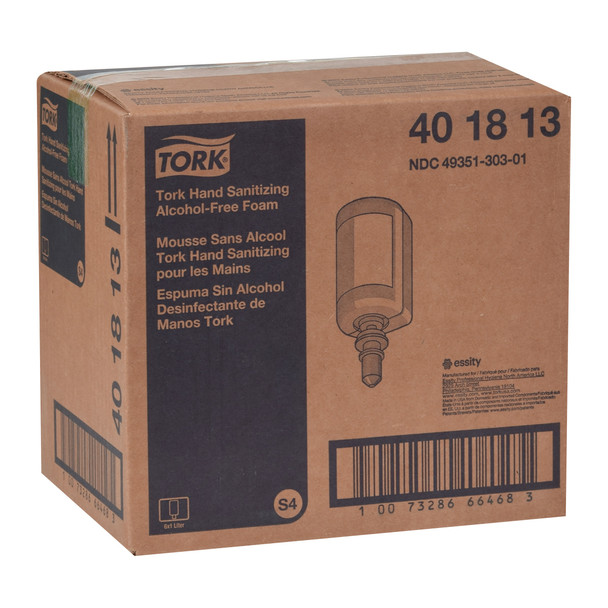 Tork Hand Sanitizing Alcohol-free Foam - 6 per Case, Soap and Sanitizer System, Premium Quality
