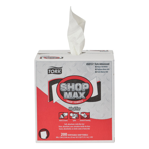 Tork ShopMax Heavy Duty Centerfeed Paper Towel White Self Dispensing - 4 Boxes per Case, 200 Sheets per Box