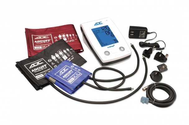 ADC e-sphyg 3 NIBP Digital Blood Pressure Monitor – Auto & Manual Modes, Rechargeable, 3 Cuffs