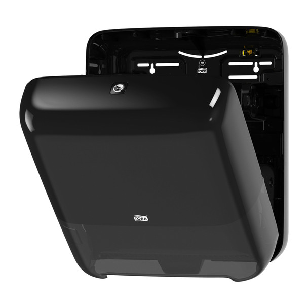 Tork Matic Paper Hand Towel Roll Dispenser Black H1 - Universal Quality, Elevation Design, Plastic