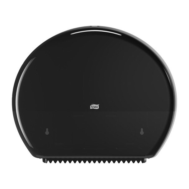 Tork Jumbo Toilet Paper Roll Dispenser Black T1 - Universal Quality, Elevation Design, Plastic