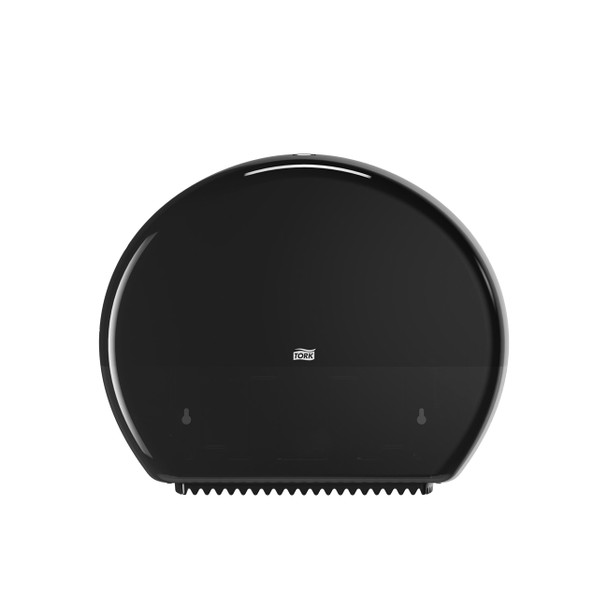 Tork Jumbo Toilet Paper Roll Dispenser Black T1 - Universal Quality, Elevation Design, Plastic