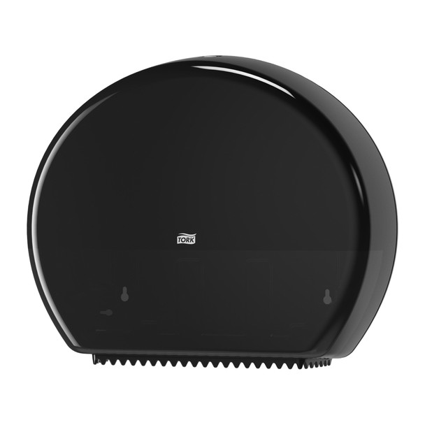 Tork Jumbo Toilet Paper Roll Dispenser Black T1 - Universal Quality, Elevation Design, Plastic