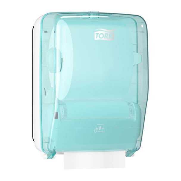 Tork Wall-Mounted Paper Towel Dispenser Washstation White and Turquoise W6 - Universal Quality