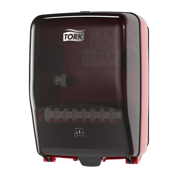 Tork Wall-Mounted Paper Towel Dispenser Washstation Black/Red W6 - Tork Performance Washstation Dispenser