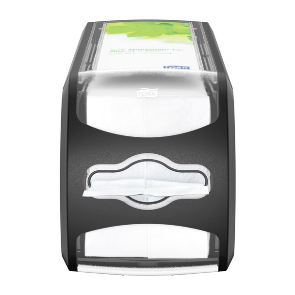 Tork Xpressnap Fit Counter Napkin Dispenser Black N14 - 1 per Case, Xpressnap Fit Napkin Dispenser System