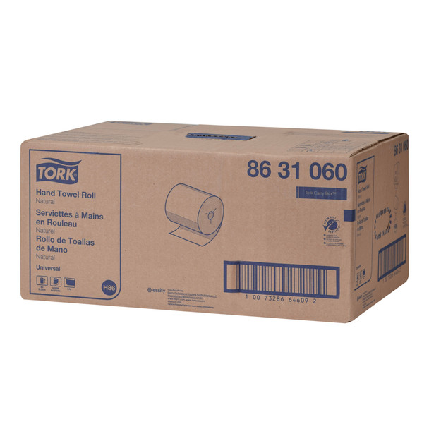 Tork Universal Hand Towel Roll - 6 Rolls per Case, Mini Mechanical Hand Towel System, Universal Quality