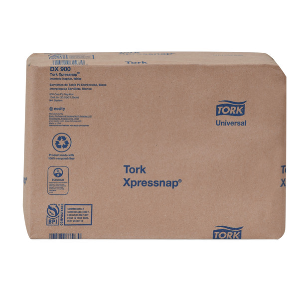 Tork Xpressnap White Dispenser Napkin N4 - 12 Packs per Case, Xpressnap napkin system, Universal Quality