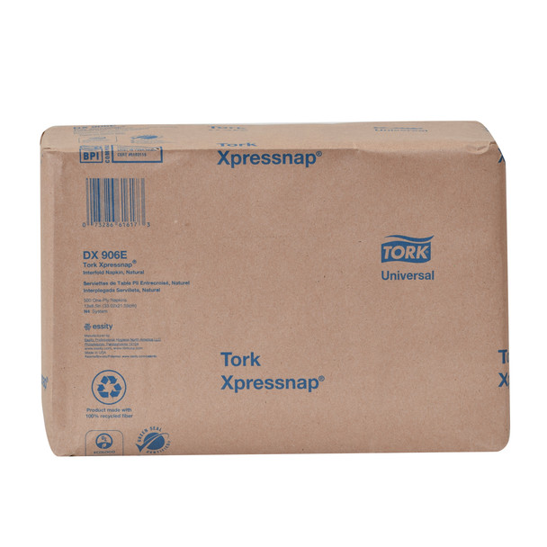 Tork Xpressnap Natural Dispenser Napkin N4 - 12 Packs per Case, Xpressnap napkin system, Universal Quality