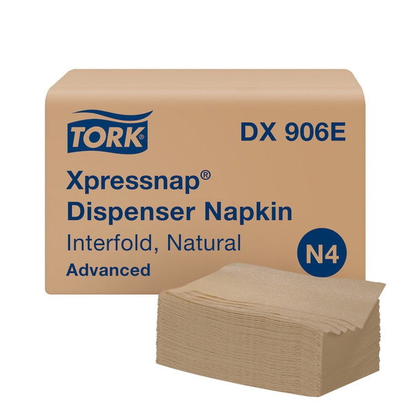 Tork Xpressnap Natural Dispenser Napkin N4 - 12 Packs per Case, Xpressnap napkin system, Universal Quality