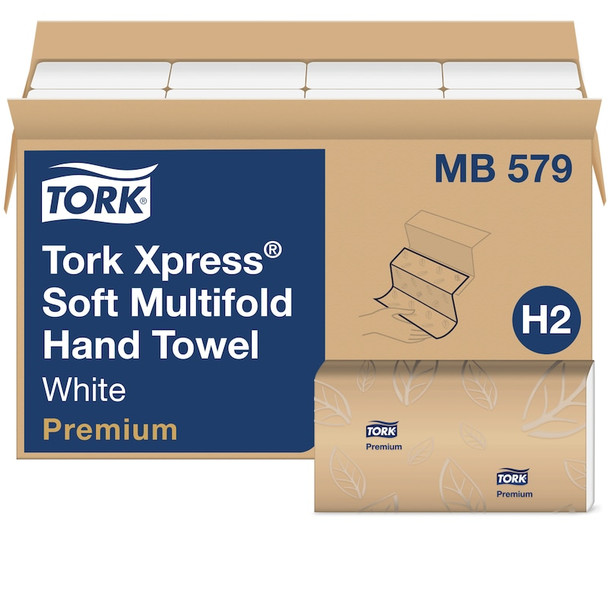 Tork Premium Soft Xpress Multifold Hand Towel - 16 Packs per Case, 135 Sheets per Pack, Premium Quality