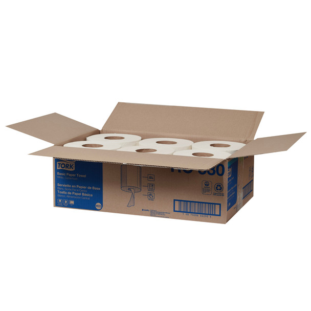 Tork Centerfeed Hand Towel White M23 - 6 Rolls per Case, 530 Sheets per Roll, Universal Quality