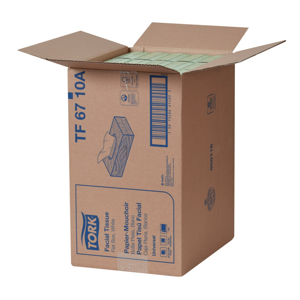 Tork Universal Facial Tissue Flat Box - 30 Boxes per Case, 100 Sheets per Box, Facial Tissue System
