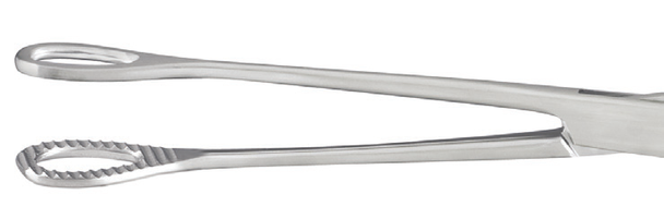 Integra Miltex Sponge Forceps Sterile Single-Use 9-1/2 in Straight, Serrated Jaws, Box of 50
