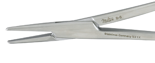 Integra Miltex Webster Needle Holder Sterile Single-Use 5-1/2 in, Smooth Jaws, Box of 50, Delicate