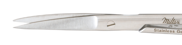 Integra Miltex Iris Scissors in Straight and Curved Blades, Standard and Tungsten Carbide, Reusable