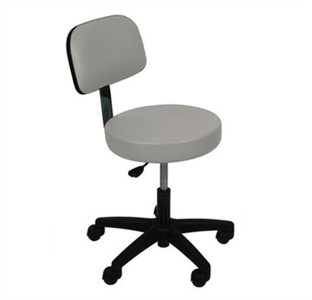 UMF Ultra Comfort Stool – Medical Exam Stool with Backrest, Pneumatic Height & Seamless Vinyl Seat