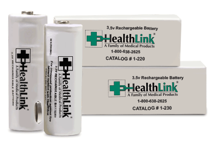 EDM3 Rechargeable Batteries for Welch Allyn Diagnostic Handles, Rechargeable NiCad 3.5V Cells