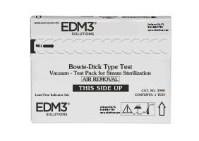 EDM3 Bowie-Dick Type Test Packs Disposable Vacuum Test Packs for Pre-Vacuum Steam Sterilizers