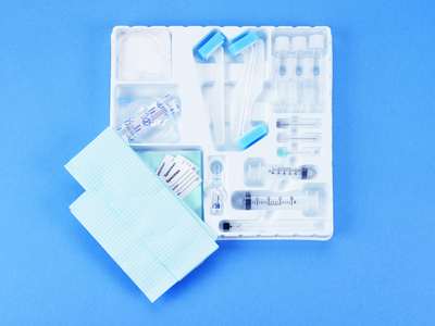Busse Myelogram Trays with 22G x 3-1/2 in Titan Quincke Spinal Needle, Standard, Safety and Deluxe, Sterile